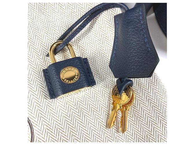 Borsa Tote Drag 22 di Hermès Blu navy - vista 14