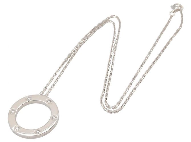 Collana Cartier Love Circle 6PD Argento - vista 2