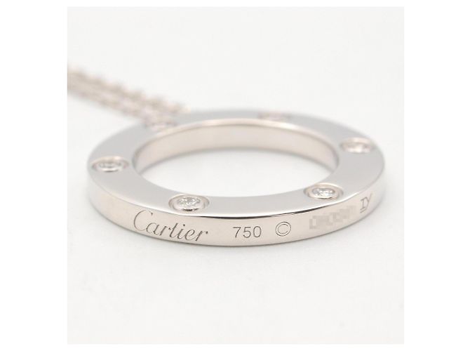 Collana Cartier Love Circle 6PD Argento - vista 3