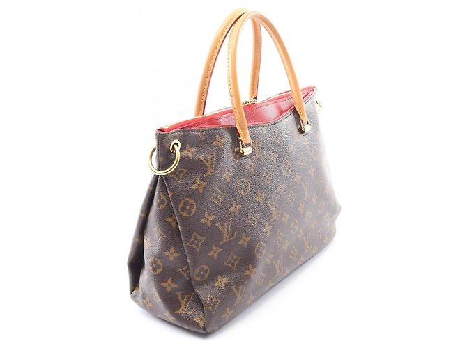 Borsa Pallas 2 in 1 Louis Vuitton Marrone Rosso Fuschia - vista 2
