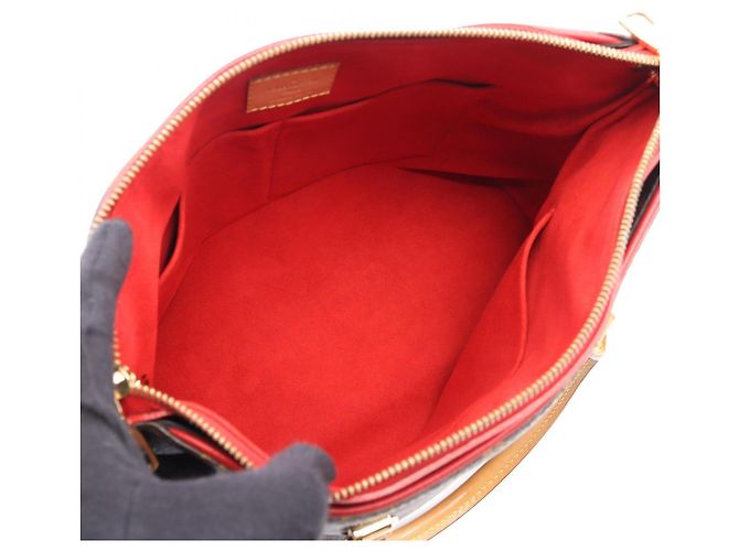 Borsa Pallas 2 in 1 Louis Vuitton Marrone Rosso Fuschia - vista 3