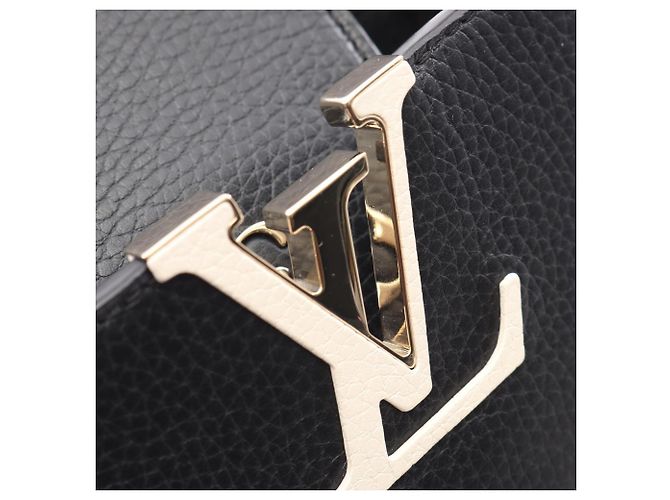 Borsa Louis Vuitton Capucines MM 2 in 1 Nero Rosa - vista 6