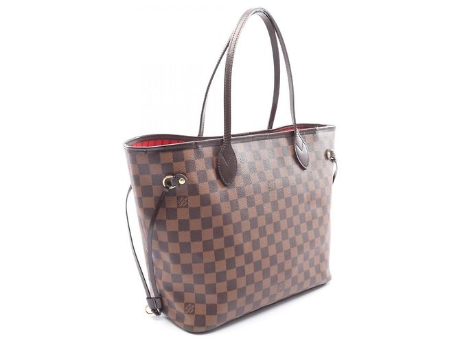 Louis Vuitton Neverfull MM Tote Bag Braun Damier ebene - Ansicht 2