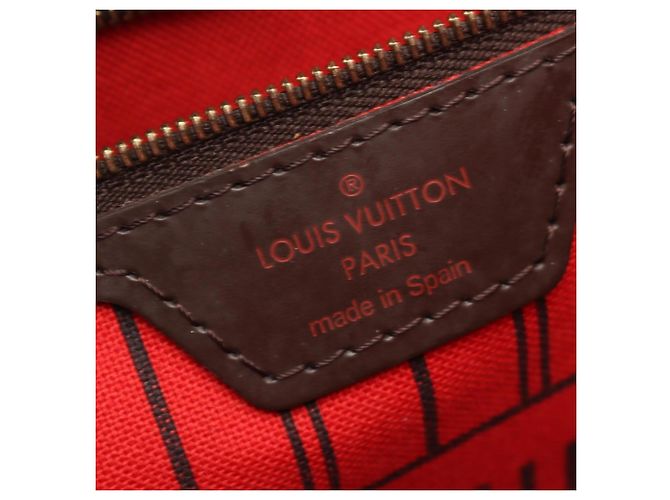 Louis Vuitton Neverfull MM Tote Bag Braun Damier ebene - Ansicht 4