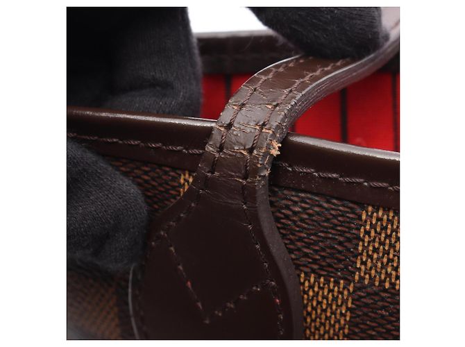 Louis Vuitton Neverfull MM Tote Bag Braun Damier ebene - Ansicht 8