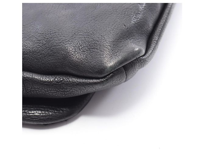 Borsa a Spalla Chanel con Cucitura a Diamante Nero - vista 9