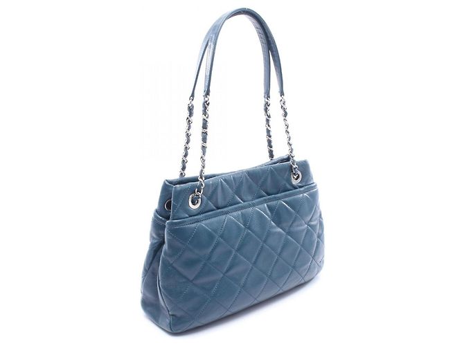 Timeless Borsa tote matelassé verde Chanel - vista 2