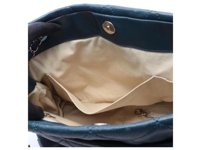 Timeless Borsa tote matelassé verde Chanel - vista 6