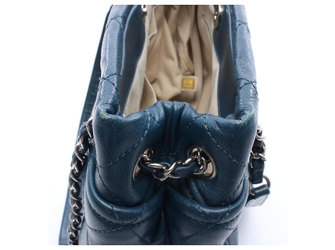 Timeless Borsa tote matelassé verde Chanel - vista 7