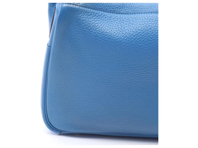 Borsa a Spalla Hermès Lindy 30 in Blu - vista 6