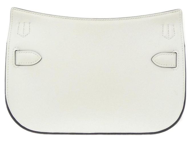 Hermès Jypsiere MINI Schultertasche Weiß - Ansicht 2