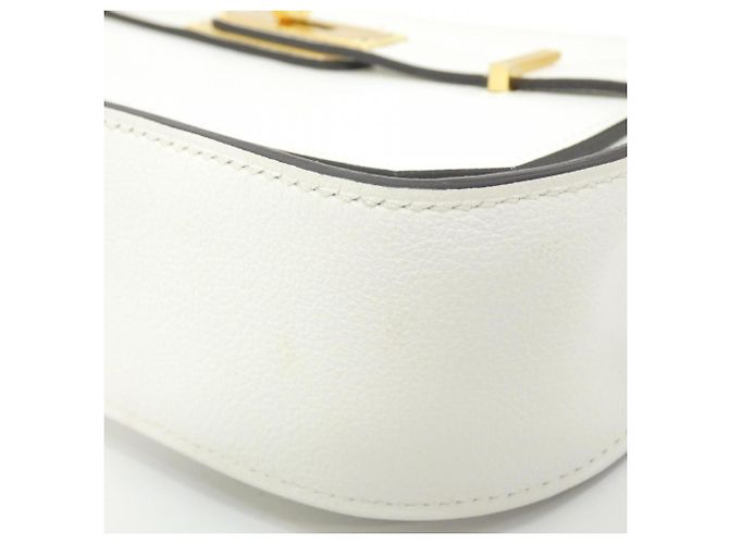 Hermès Jypsiere MINI Schultertasche Weiß - Ansicht 3