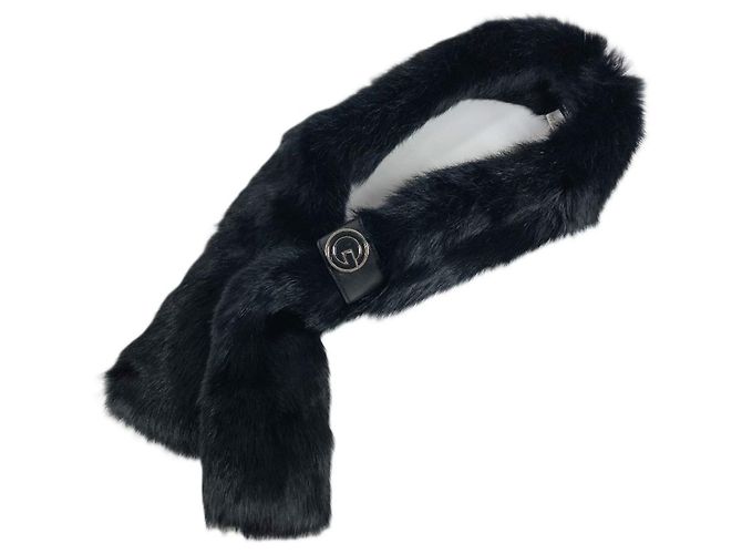Fellschal mit G-Logo von Gucci Schwarz - Ansicht 10