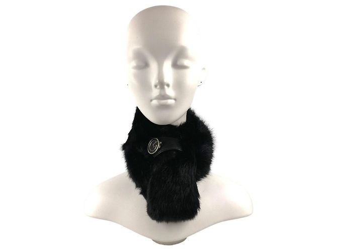 Fellschal mit G-Logo von Gucci Schwarz - Ansicht 2