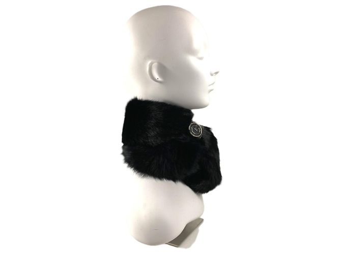 Fellschal mit G-Logo von Gucci Schwarz - Ansicht 5