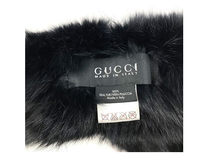 Fellschal mit G-Logo von Gucci Schwarz - Ansicht 7