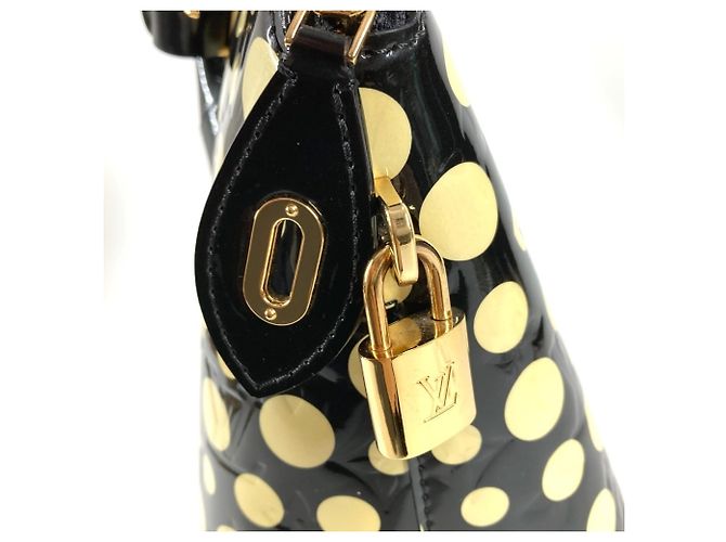 Borsa Tote Lockit MM Dot Infinity Yayoi Kusama di Louis Vuitton Nero - vista 10
