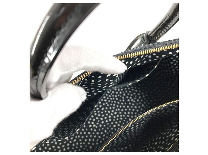Borsa Tote Lockit MM Dot Infinity Yayoi Kusama di Louis Vuitton Nero - vista 12