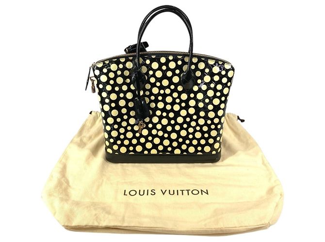 Borsa Tote Lockit MM Dot Infinity Yayoi Kusama di Louis Vuitton Nero - vista 16