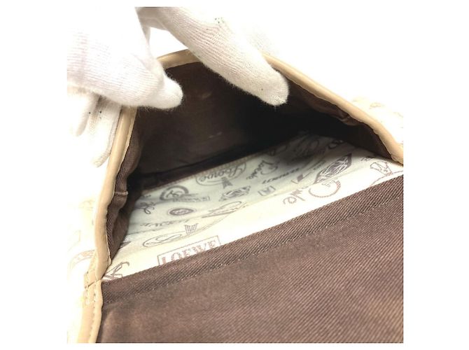 Borsa a tracolla con logo del 160° anniversario Loewe Multicolore Beige - vista 16