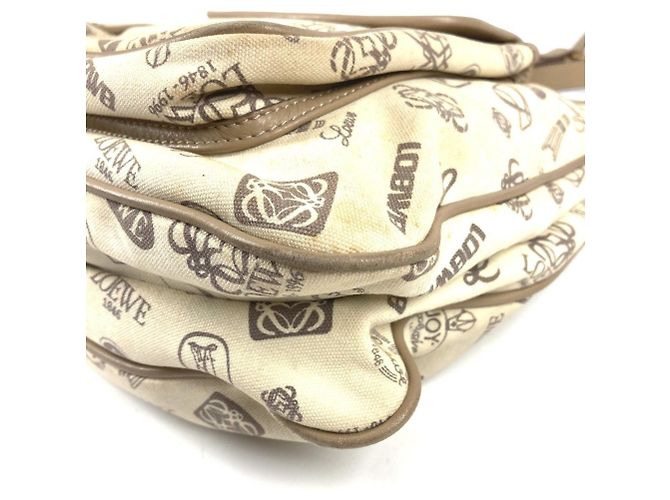 Borsa a tracolla con logo del 160° anniversario Loewe Multicolore Beige - vista 6