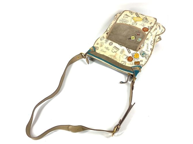 Borsa a tracolla con logo del 160° anniversario Loewe Multicolore Beige - vista 8