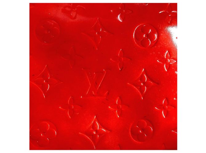 Borsa Tote Verticale Lead MM in Monogram Vernis Louis Vuitton Rosso - vista 18
