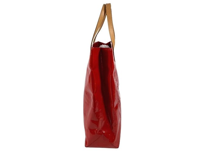 Borsa Tote Verticale Lead MM in Monogram Vernis Louis Vuitton Rosso - vista 3