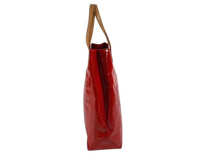 Borsa Tote Verticale Lead MM in Monogram Vernis Louis Vuitton Rosso - vista 4