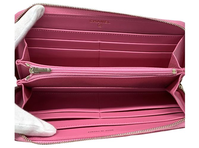 Chanel Matelassé Damen Langbörse Pink - Ansicht 4