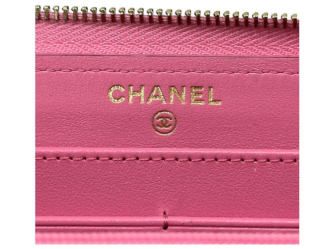 Chanel Matelassé Damen Langbörse Pink - Ansicht 5