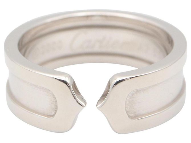 Anello Cartier C2 in oro bianco 18K Argento - vista 2