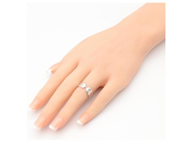 Anello Cartier C2 in oro bianco 18K Argento - vista 8