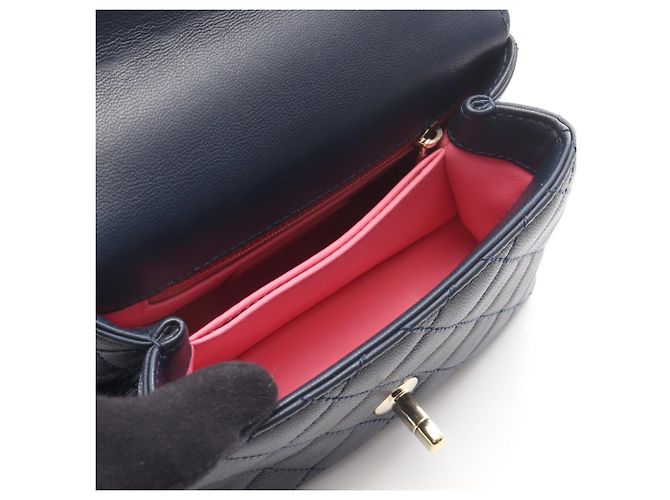 Chanel Coco Handle XXS Handbag Multiple colors Navy blue - view 3