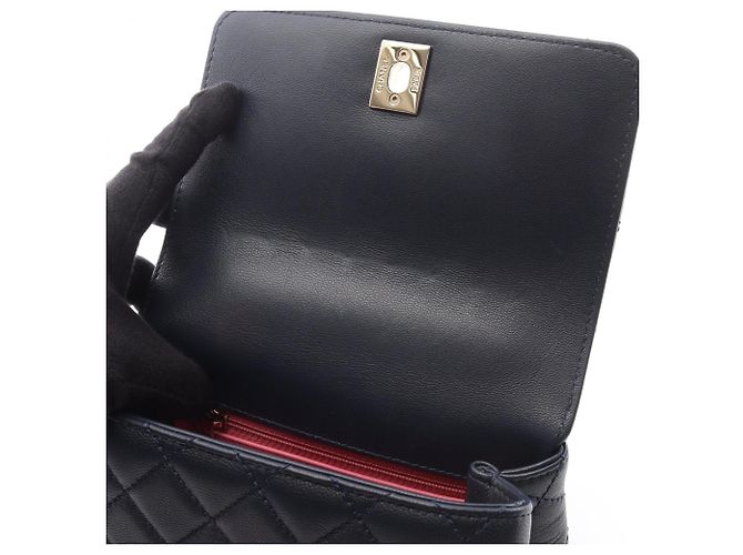Chanel Coco Handle XXS Handbag Multiple colors Navy blue - view 6