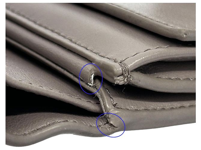 Céline Celine Damen Dreifach-Brieftasche Braun - Ansicht 14