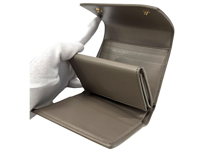 Céline Celine Damen Dreifach-Brieftasche Braun - Ansicht 4