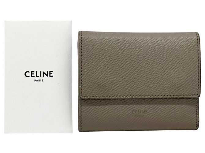 Céline Celine Damen Dreifach-Brieftasche Braun - Ansicht 8
