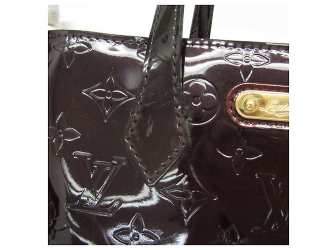 Sac à main Louis Vuitton Monogram Vernis Wilshire PM Bordeaux - vue 10