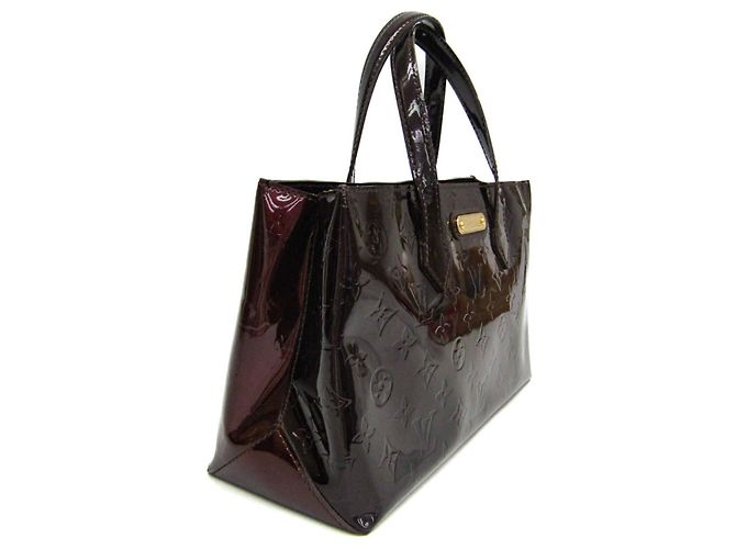 Sac à main Louis Vuitton Monogram Vernis Wilshire PM Bordeaux - vue 14