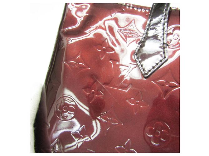 Sac à main Louis Vuitton Monogram Vernis Wilshire PM Bordeaux - vue 8