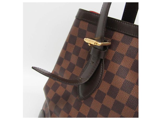 Borsa a spalla Louis Vuitton Damier Hampstead MM N51204 Marrone - vista 11