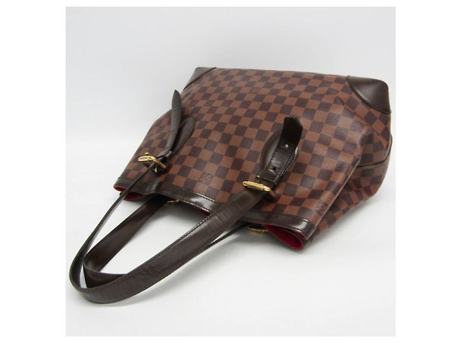Borsa a spalla Louis Vuitton Damier Hampstead MM N51204 Marrone - vista 12