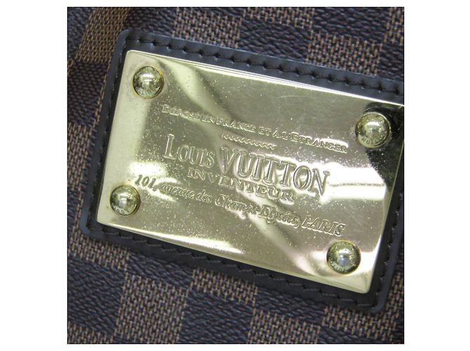Borsa a spalla Louis Vuitton Damier Hampstead MM N51204 Marrone - vista 13