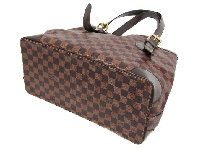Borsa a spalla Louis Vuitton Damier Hampstead MM N51204 Marrone - vista 2