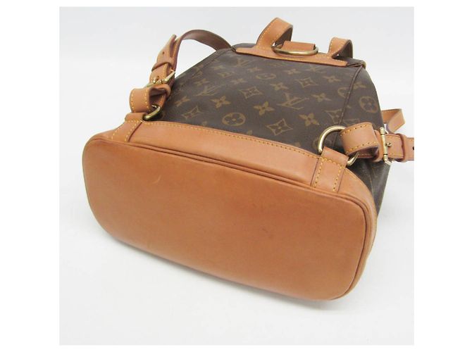 Louis Vuitton Monogram Montsouris MM M51136 Damen Rucksack Braun - Ansicht 4