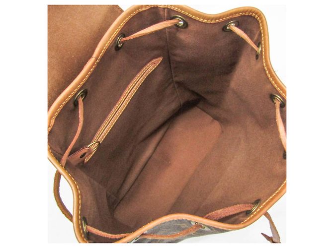 Louis Vuitton Monogram Montsouris MM M51136 Damen Rucksack Braun - Ansicht 3