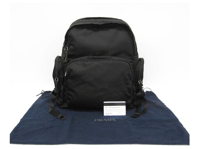 Prada TESSUTO MONTAGN VZ0052 Men's Nylon Backpack Black - view 2