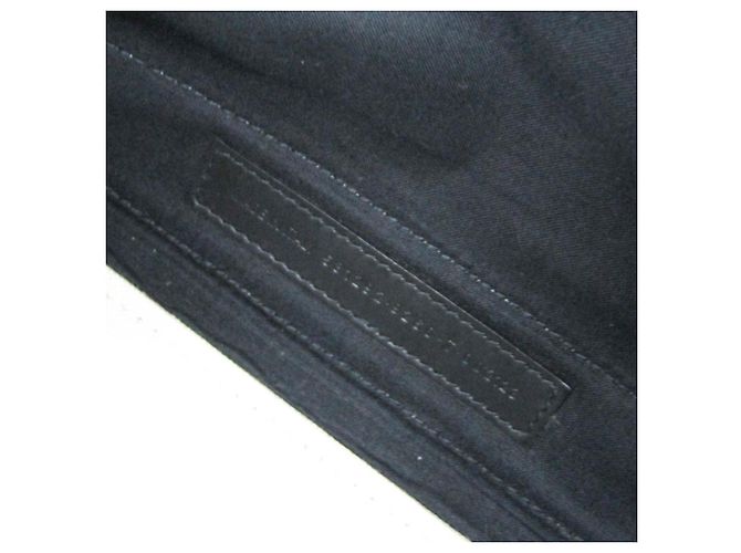 Borsa Tote Balenciaga NAVY CABAS M Nero Bianco sporco - vista 13