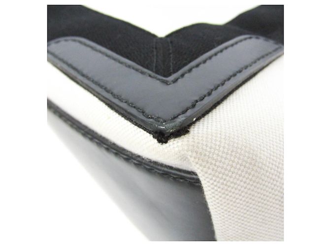 Borsa Tote Balenciaga NAVY CABAS M Nero Bianco sporco - vista 7